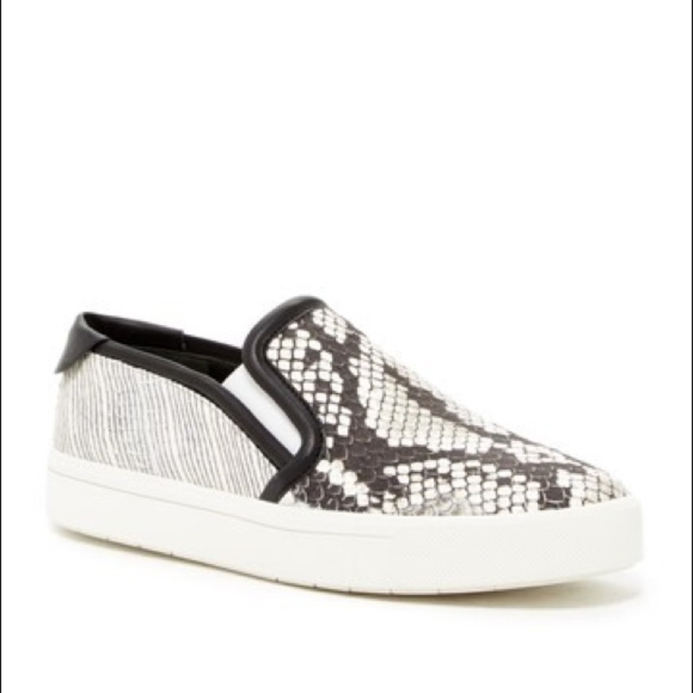 VINCE Snake Embossed Slip Ons